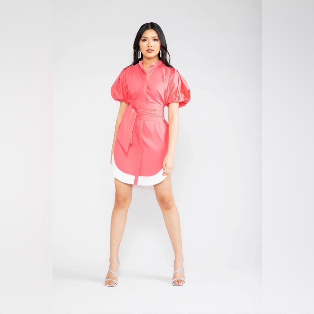 Chloe Kristyn Pink Coral Willow Dress Size XS Brand New with Tags NWT